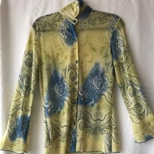 Women's Sheer long sleeve shirt